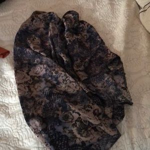 Silky floral kimono